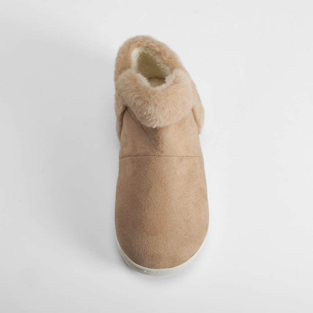 Zapatilla botín pelo beige OLYNE