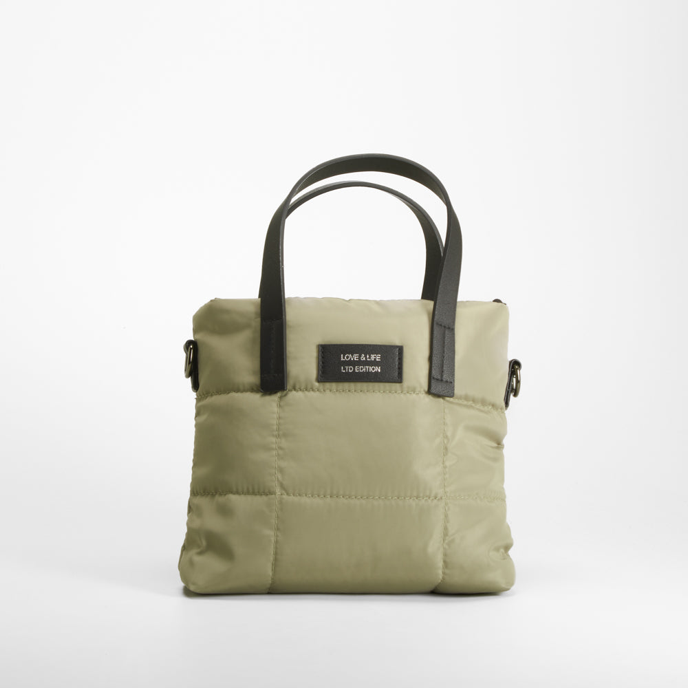 Bolso bandolera acolchado verde NYC