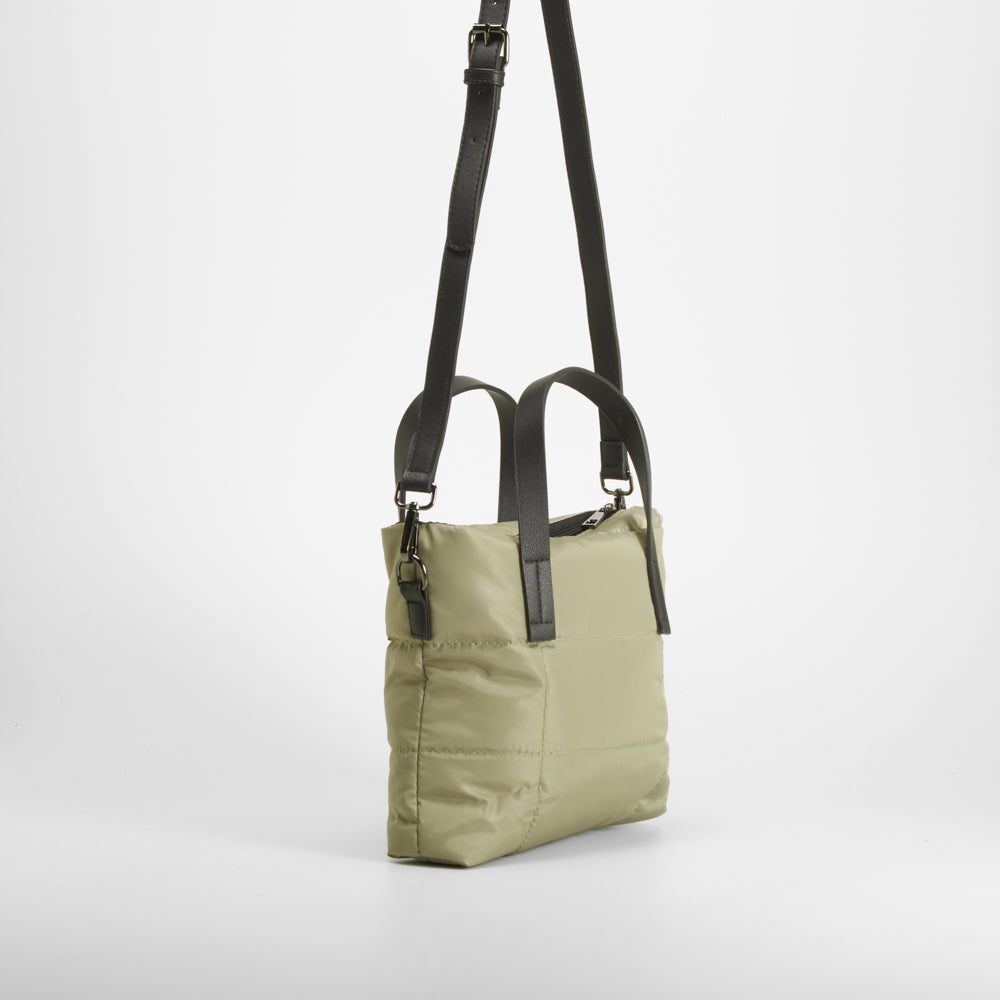 Bolso bandolera acolchado verde NYC