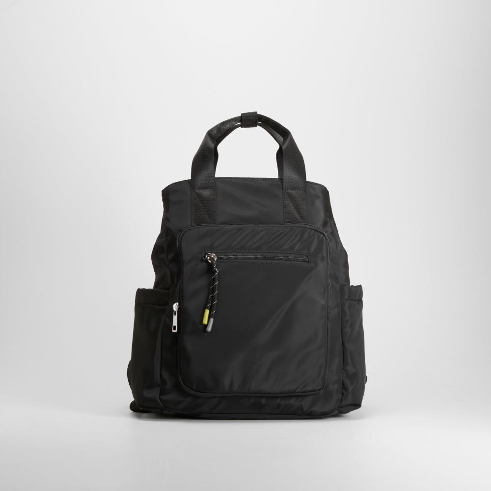 Mochila casual multiposición negra UTWO