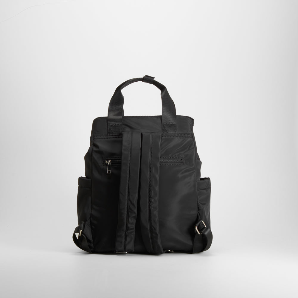 Mochila casual multiposición negra UTWO