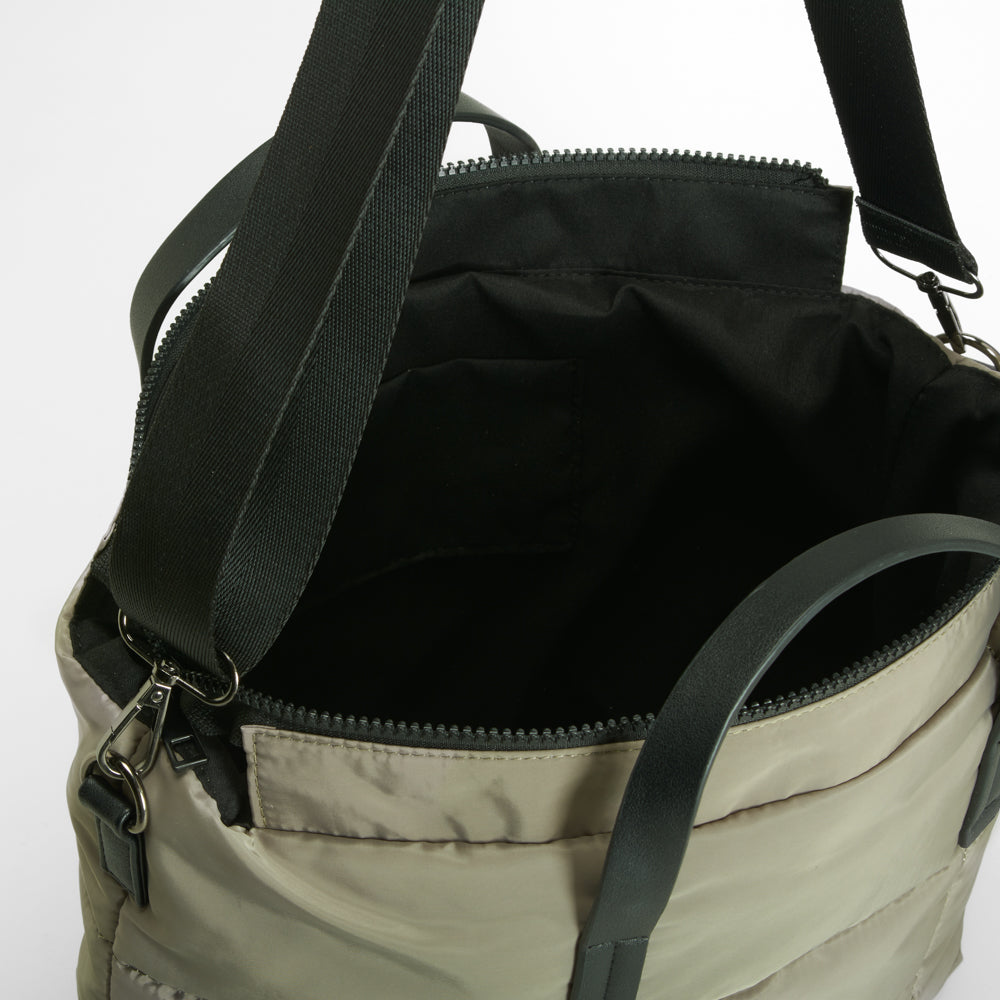 Bolso shopper bandolera verde NYC