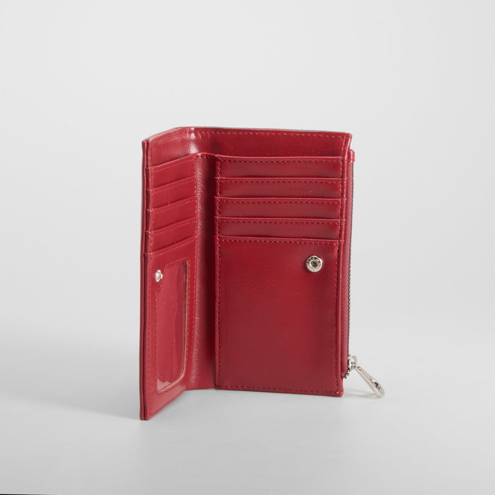 Cartera con monedero roja PICCOLA PIU