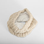 Cuello punto trenzado beige MERKAL
