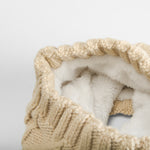 Cuello punto trenzado beige MERKAL