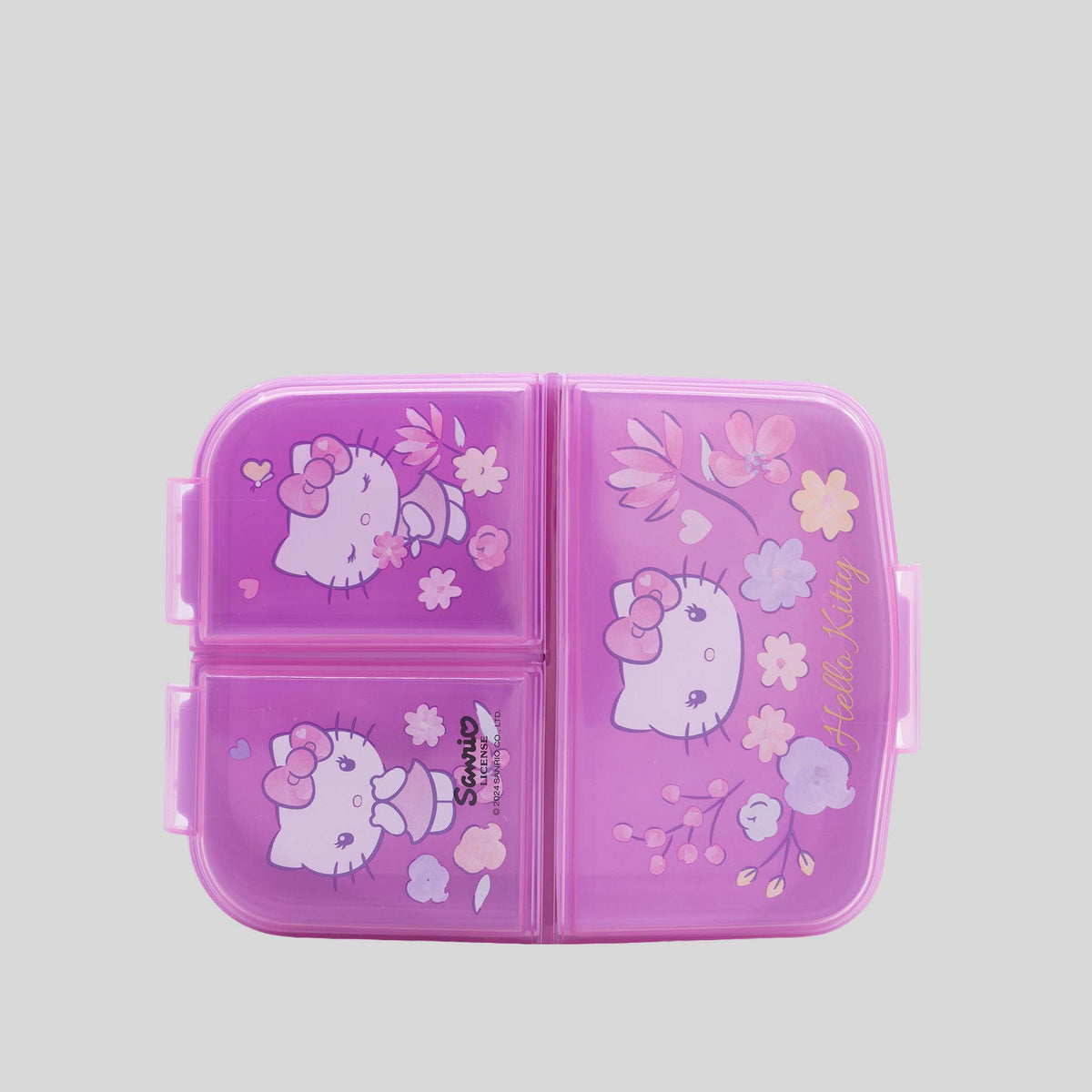 Sandwichera compartimentos flores rosa HELLO KITTY