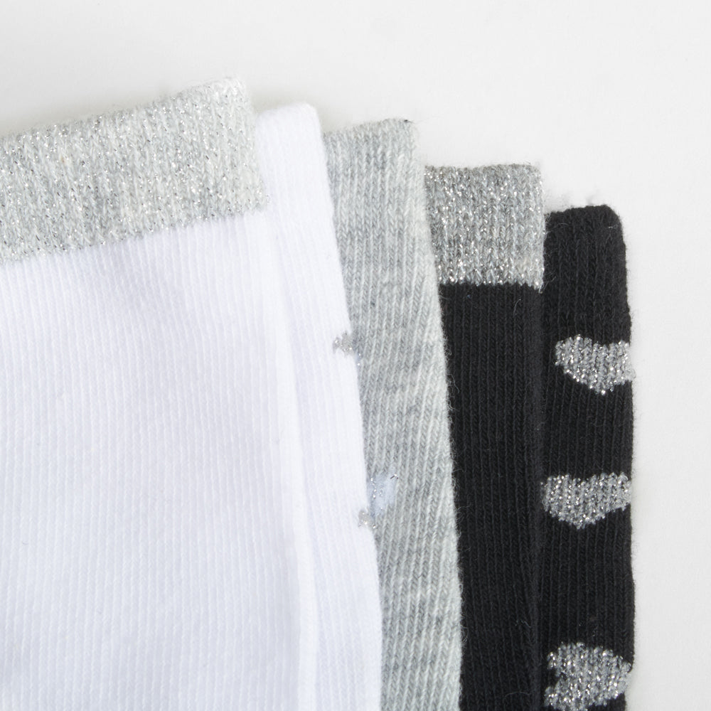 Pack 5 calcetines corazones gris MERKAL