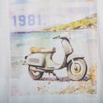 Camiseta manga corta moto blanca NYC