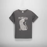 Camiseta con estampado de leopardo gris NYC
