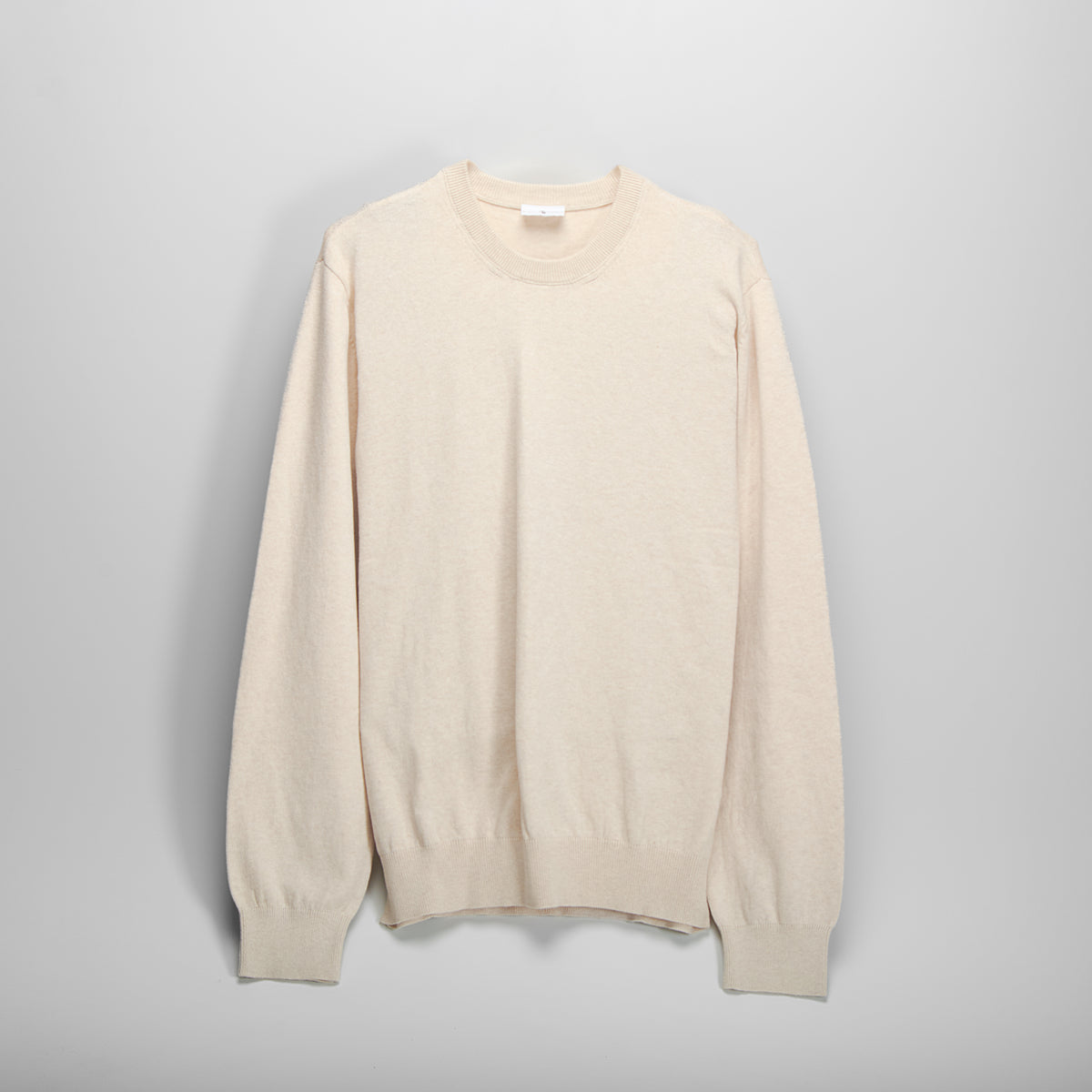 Jersey cuello redondo beige MR. HANSEN