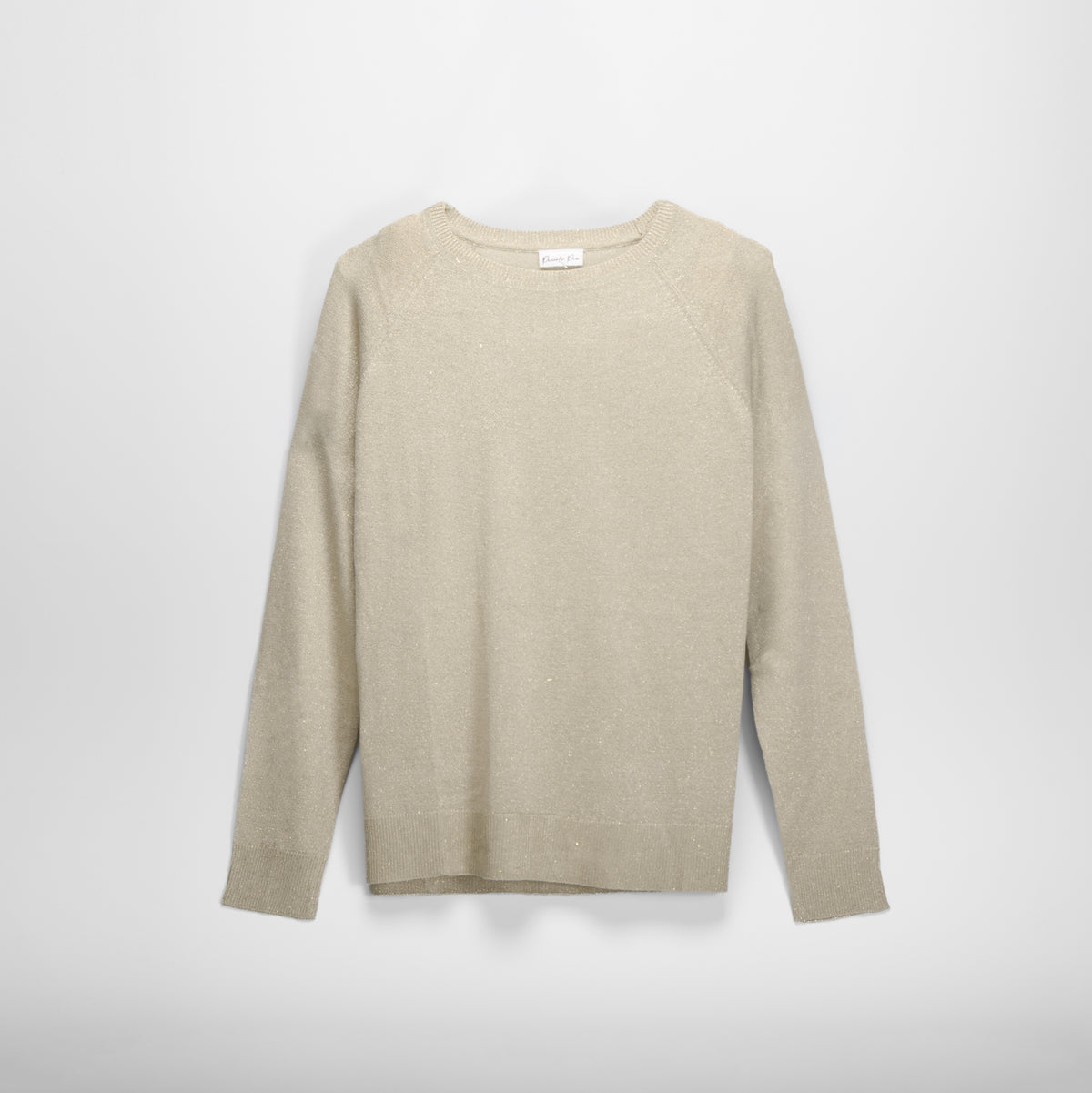 Jersey fino metalizado champagne oro PICCOLA PIU