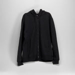 Sudadera con capucha cierre cremallera negro UTWO