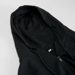 Sudadera con capucha cierre cremallera negro UTWO