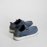 Zapatilla lona casual slip in azul SKECHERS