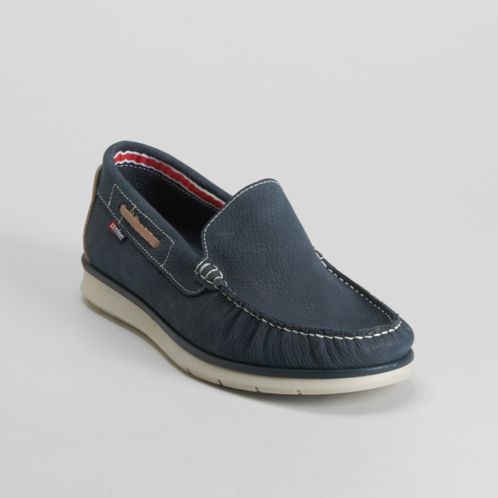 Mocasín azul piel COMFEET