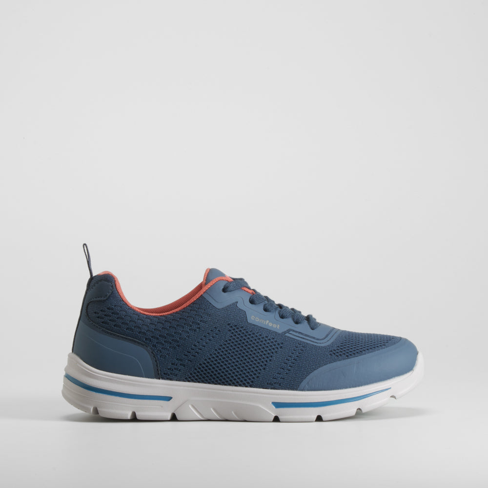 Zapatilla azul deportiva COMFEET