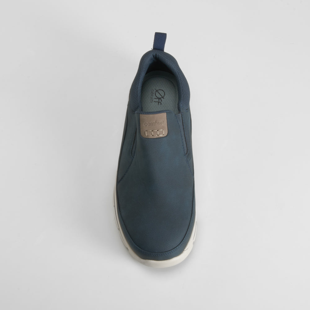 Zapatilla deportiva slip-on azul COMFEET