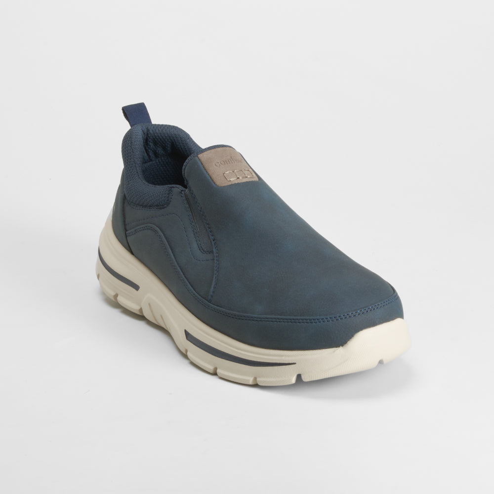 Zapatilla deportiva slip-on azul COMFEET
