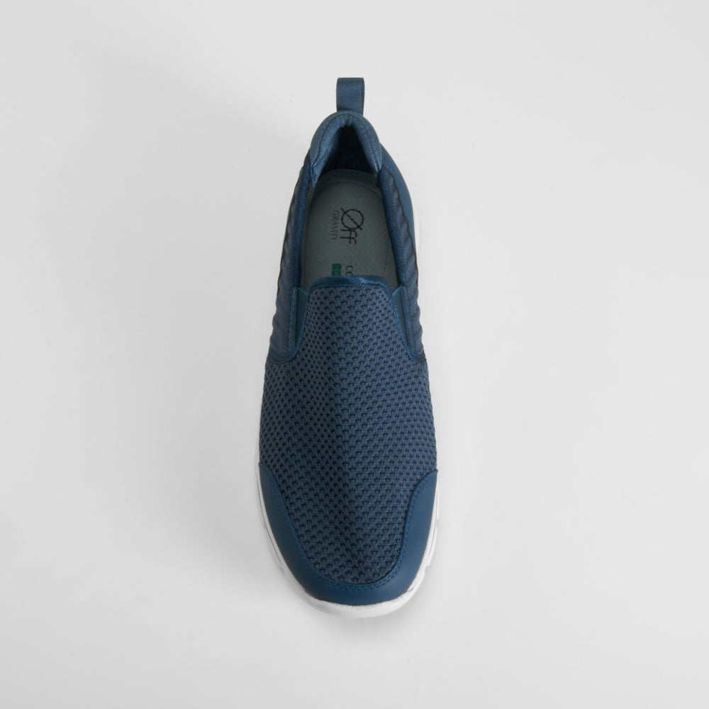 Zapatilla slip on azul COMFEET