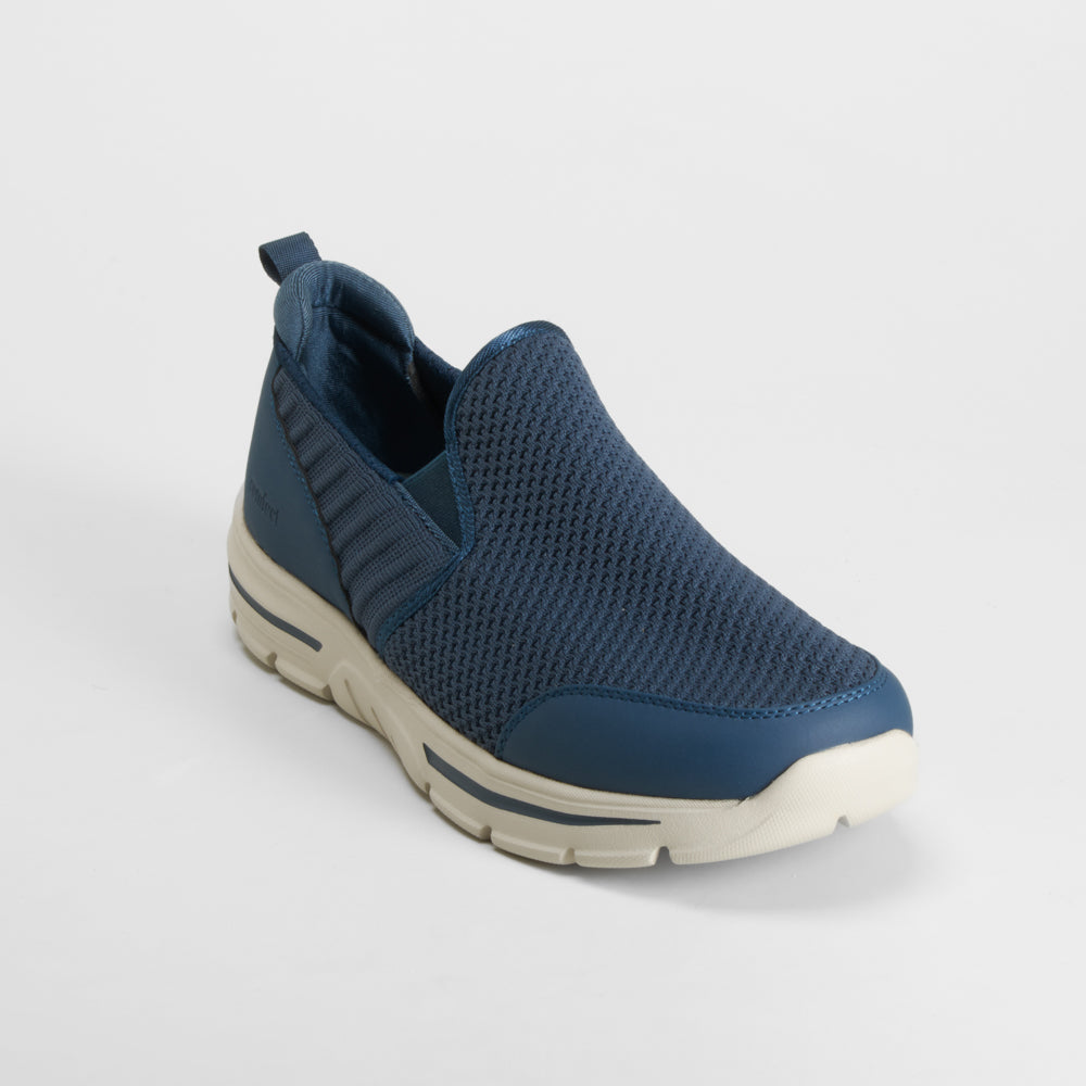 Zapatilla slip on azul COMFEET