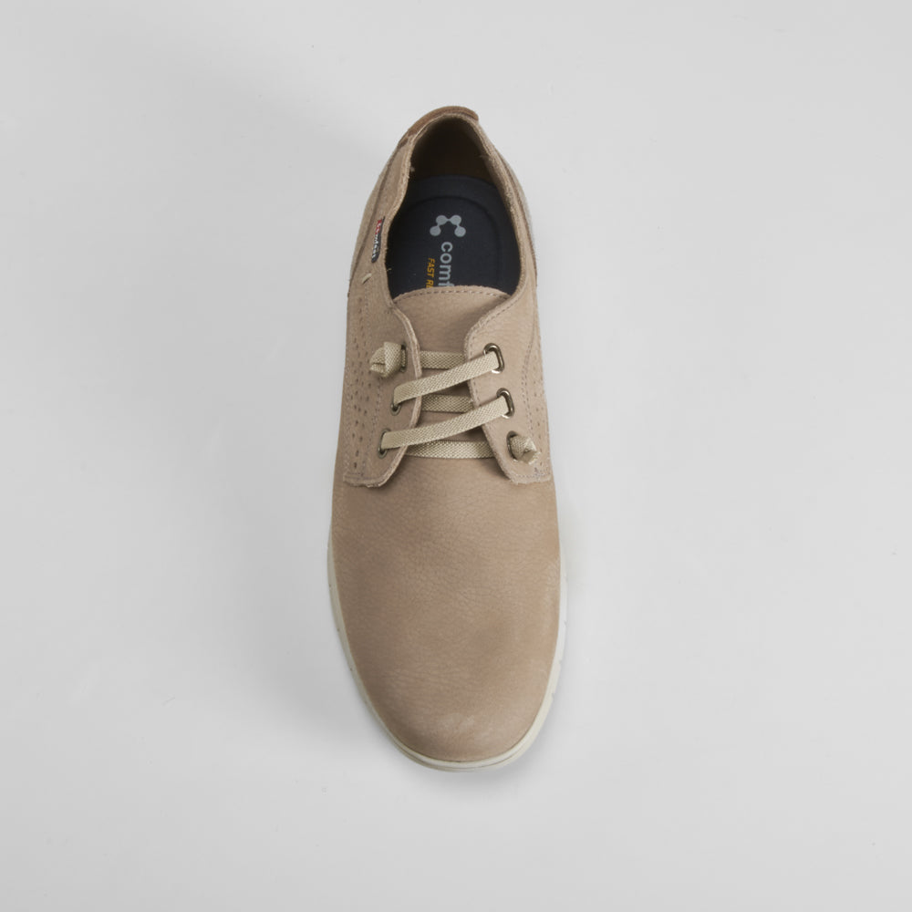 Zapato casual beige piel COMFEET