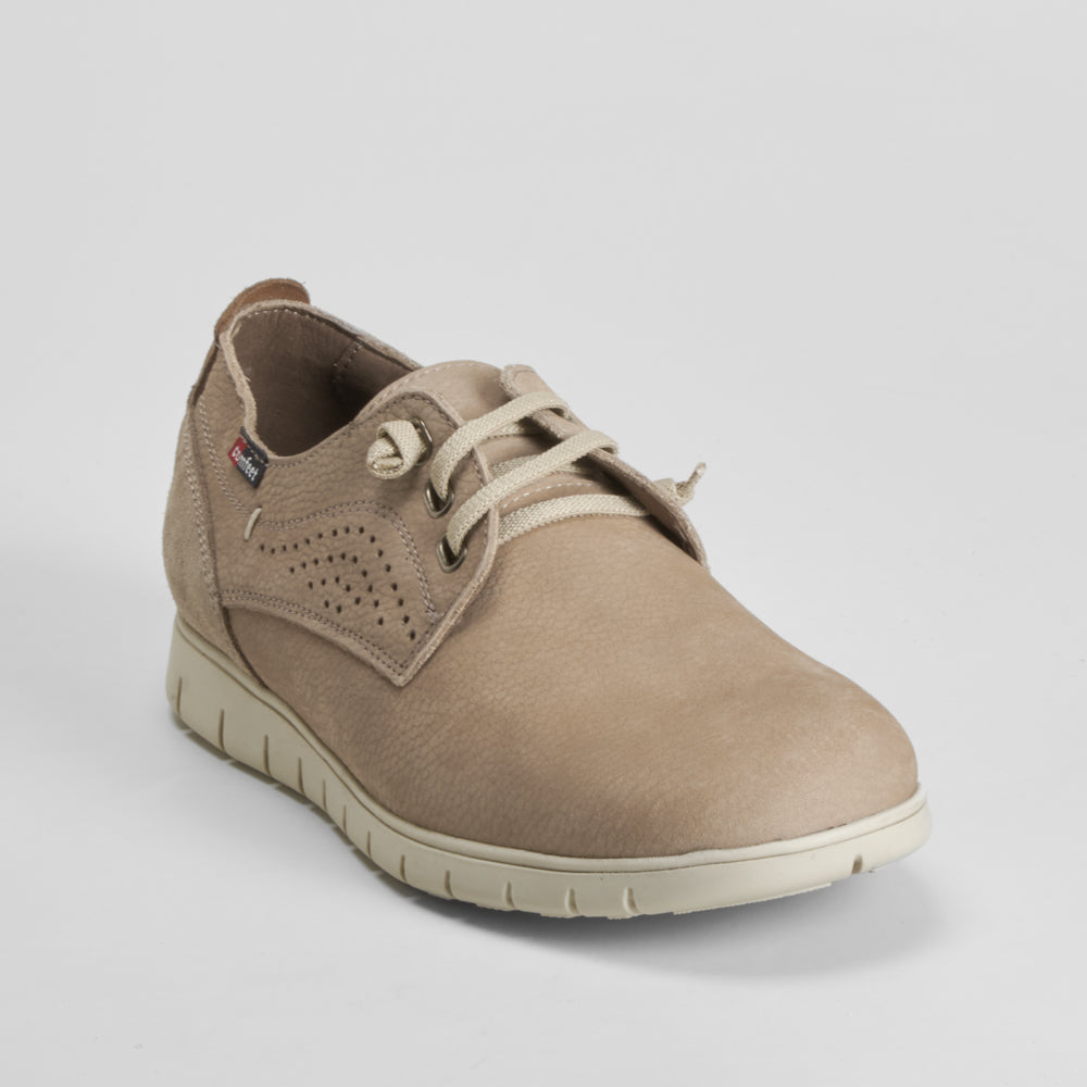 Zapato casual beige piel COMFEET
