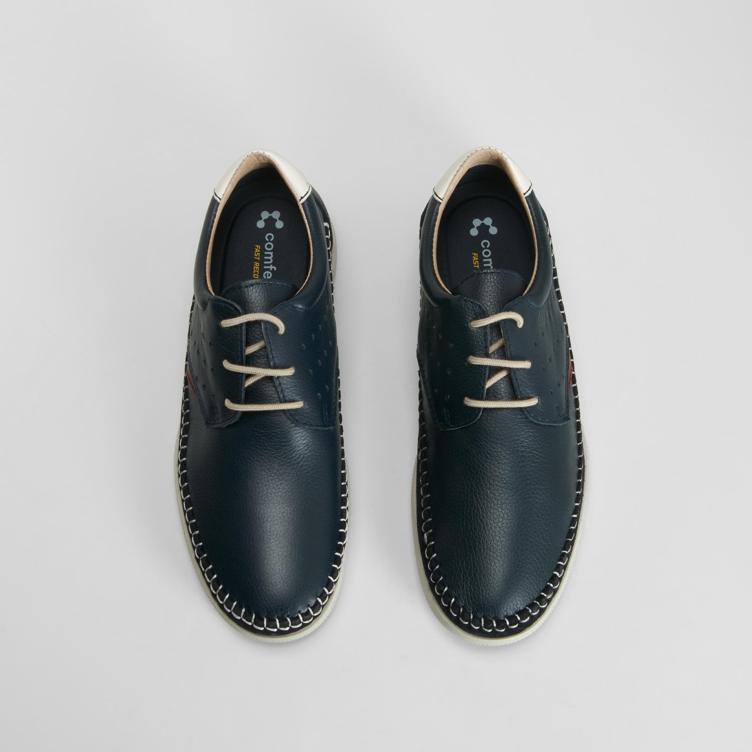 Blucher Kiowa piel azul COMFEET