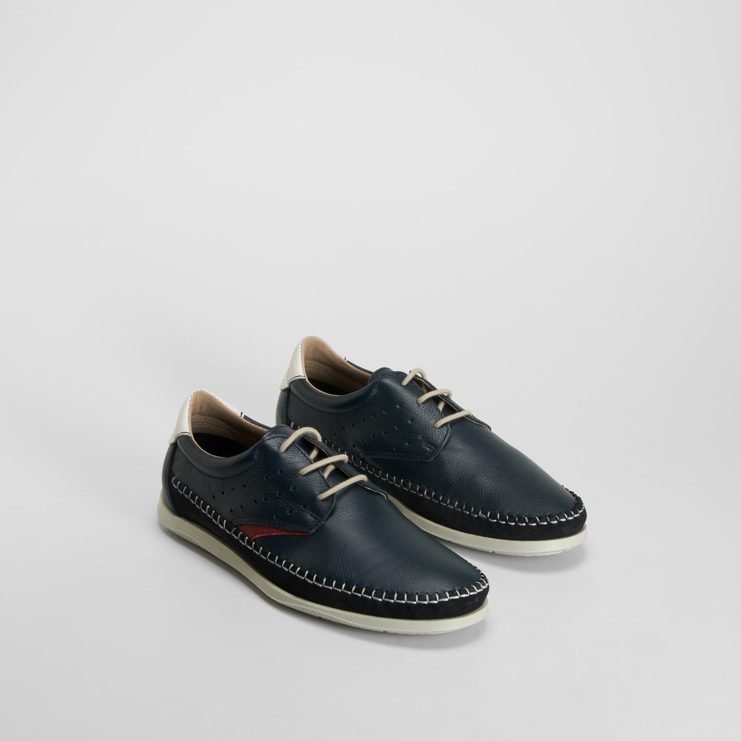 Blucher Kiowa piel azul COMFEET