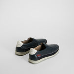 Mocasín slip on piel azul marino COMFEET