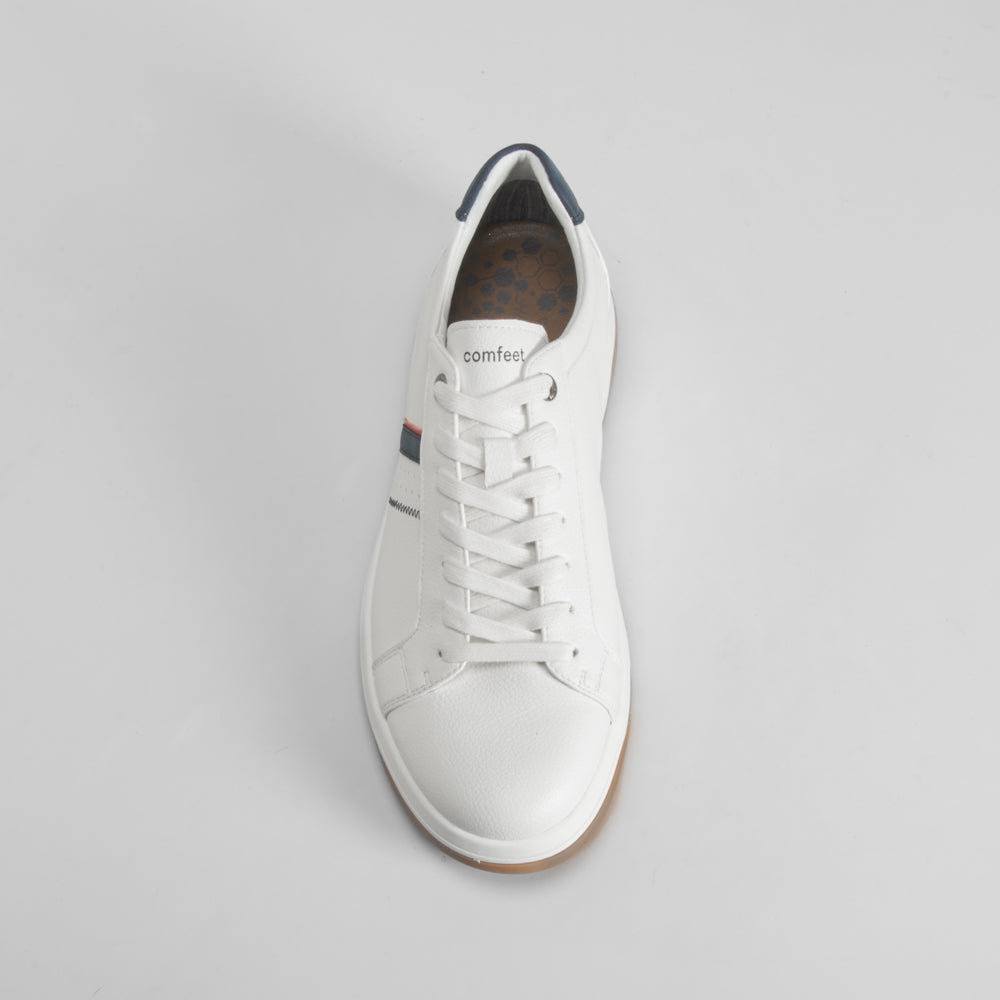 Sneaker blanca con cordón COMFEET