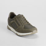 Zapatilla deportiva verde cremallera COMFEET