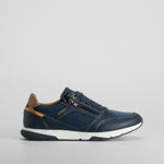 Zapatilla casual cremallera azul COMFEET