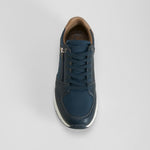 Zapatilla casual cremallera azul COMFEET
