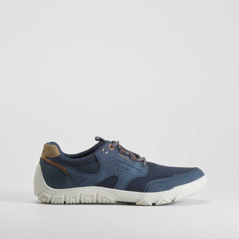 Zapatilla deportiva azul cordones COMFEET