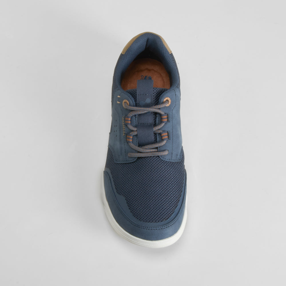 Zapatilla deportiva azul cordones COMFEET
