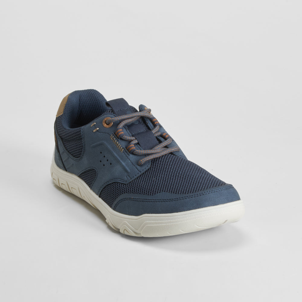 Zapatilla deportiva azul cordones COMFEET