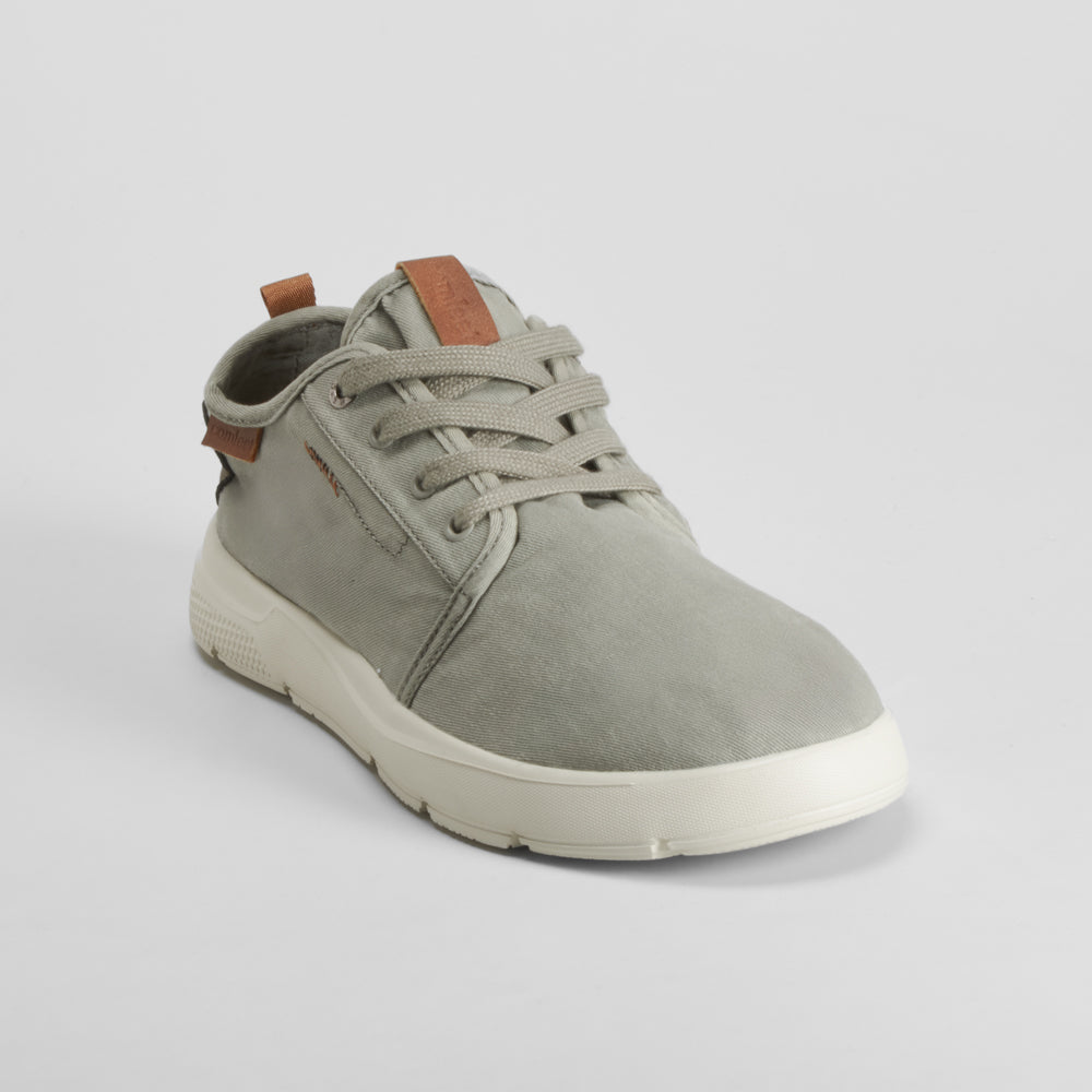 Zapatilla lona blucher verde COMFEET