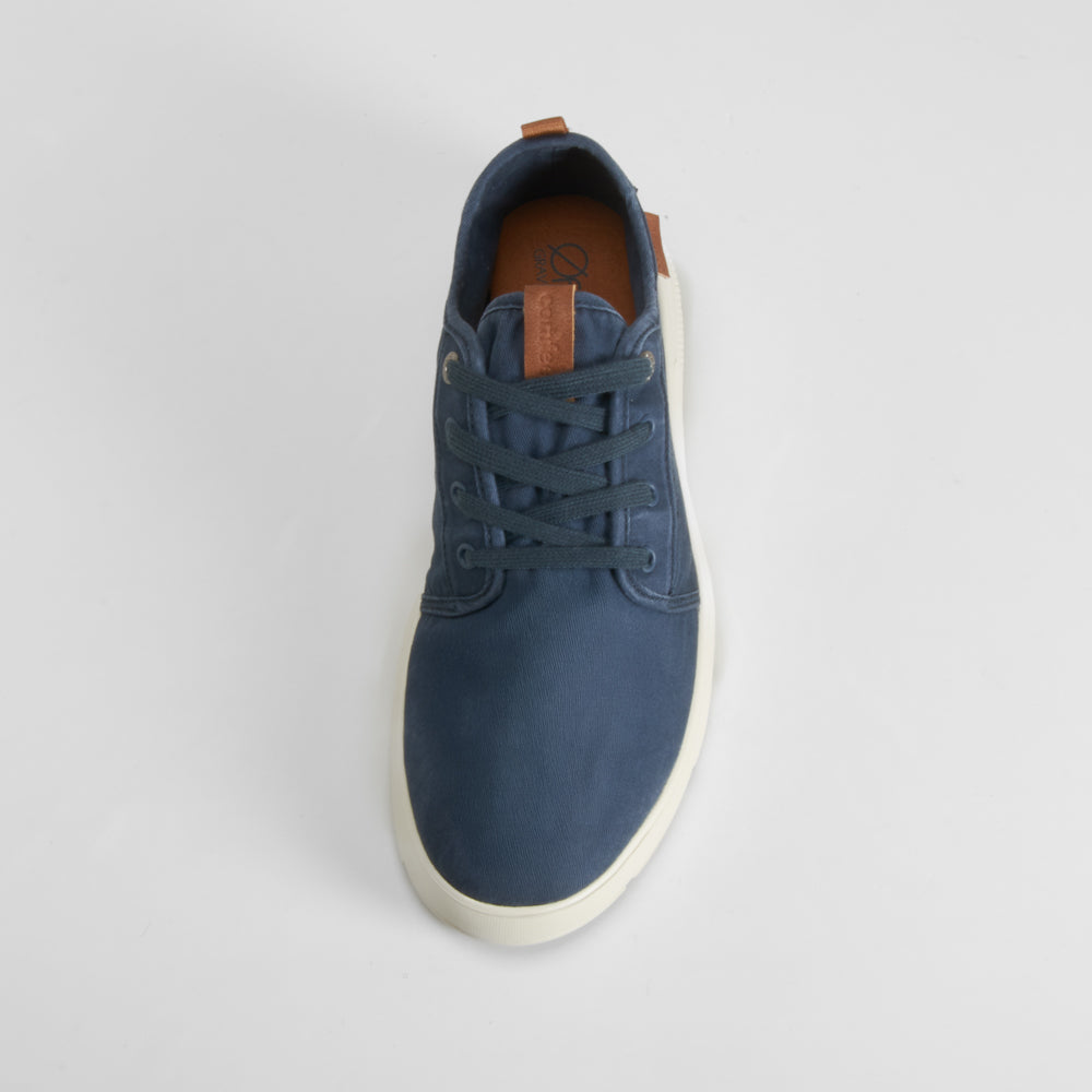Zapatilla lona blucher azul COMFEET