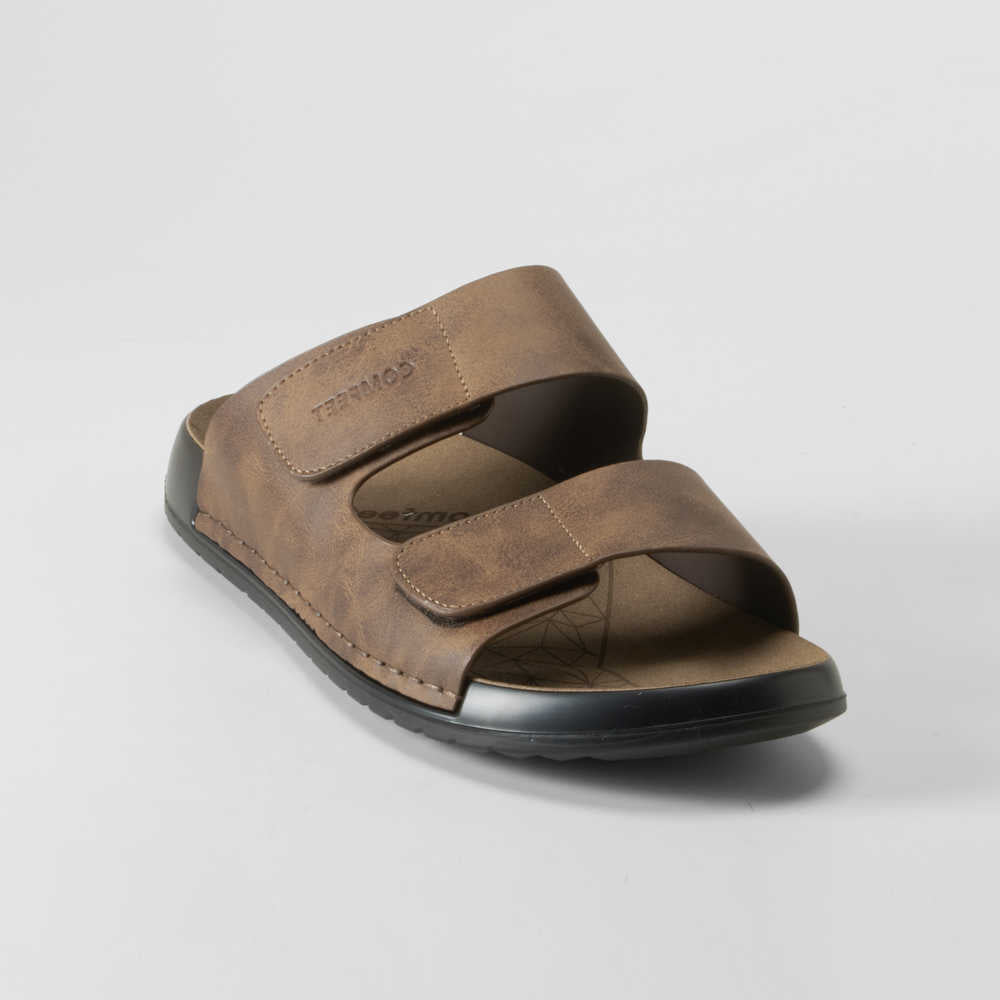 Sandalia bio doble velcro marrón COMFEET