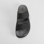 Sandalia bio doble velcro negra COMFEET