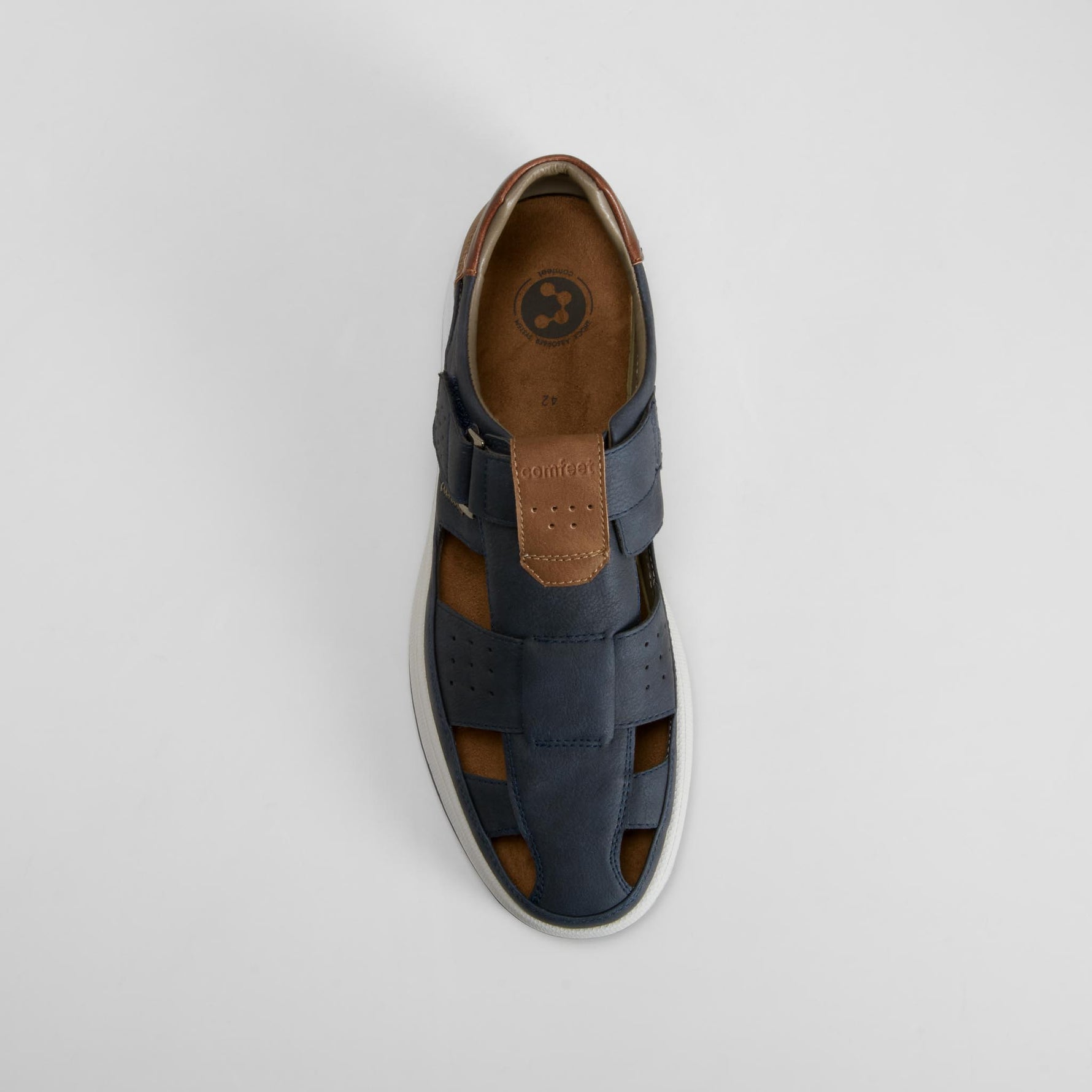 Sandalia cerrada Shock Absorber azul COMFEET