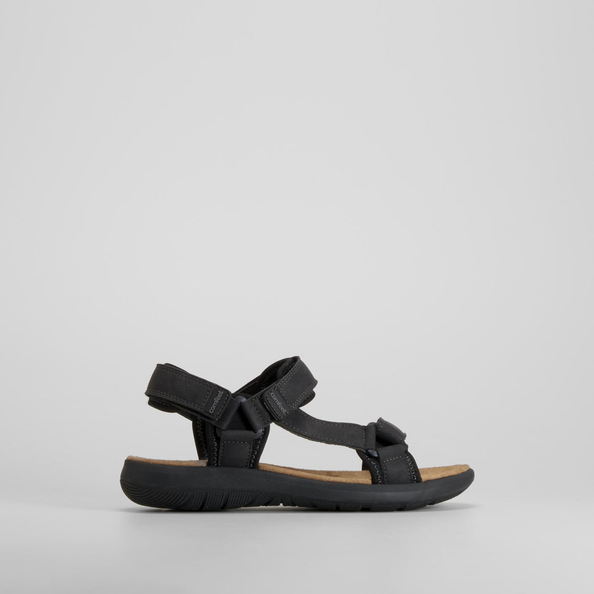 Sandalia californiana Shock Absorber negra COMFEET