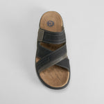 Sandalia Shock Absorber velcro negra COMFEET