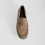 Mocasín beige piel serraje FOSCO