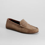 Mocasín beige piel serraje FOSCO