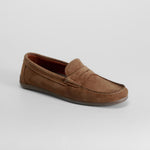 Mocasín marrón piel serraje FOSCO