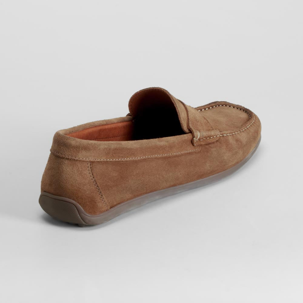 Mocasín marrón piel serraje FOSCO