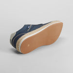 Zapato blucher yute azul LOIS