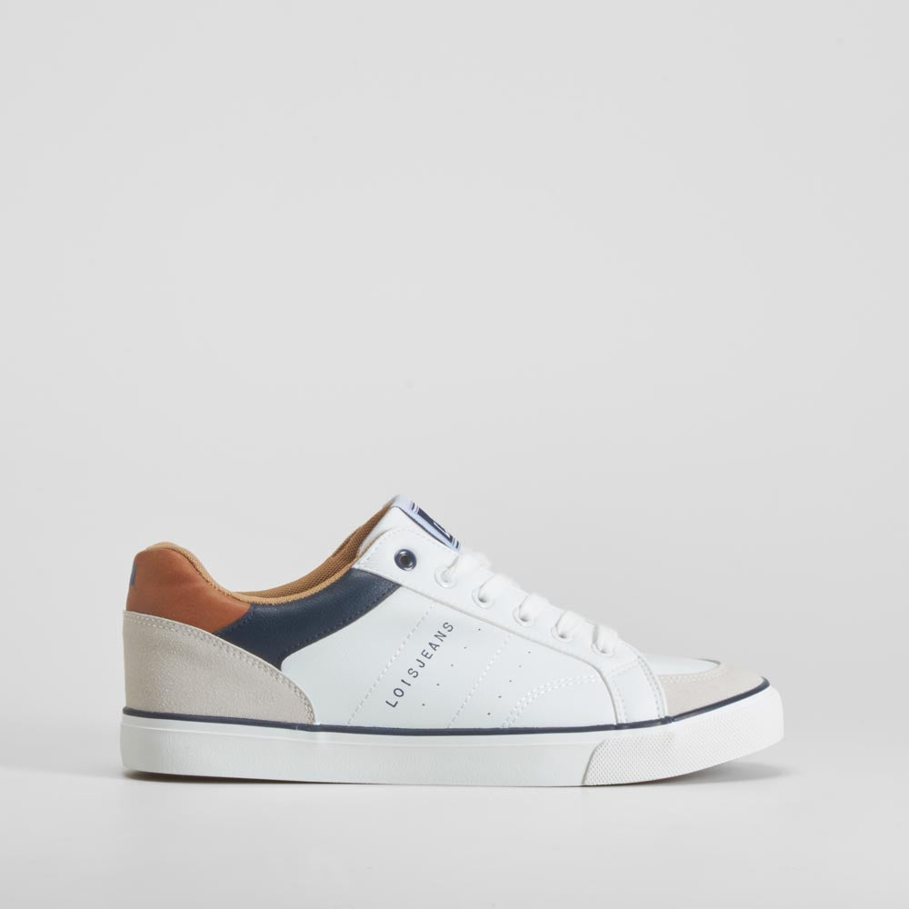 Zapatilla casual cordones blanca LOIS