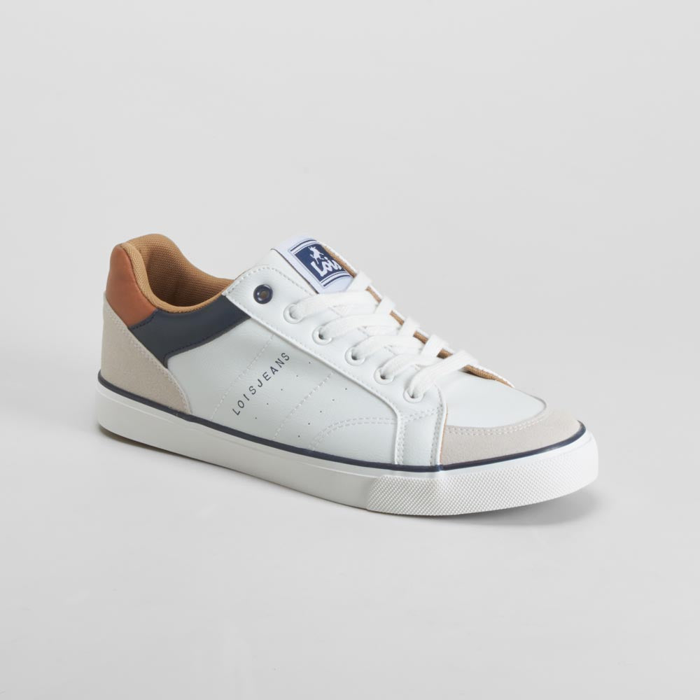 Zapatilla casual cordones blanca LOIS